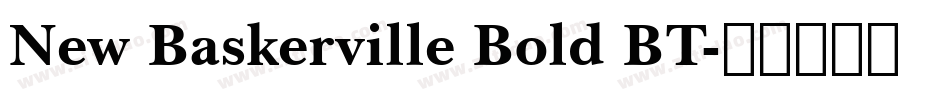 New Baskerville Bold BT字体转换
